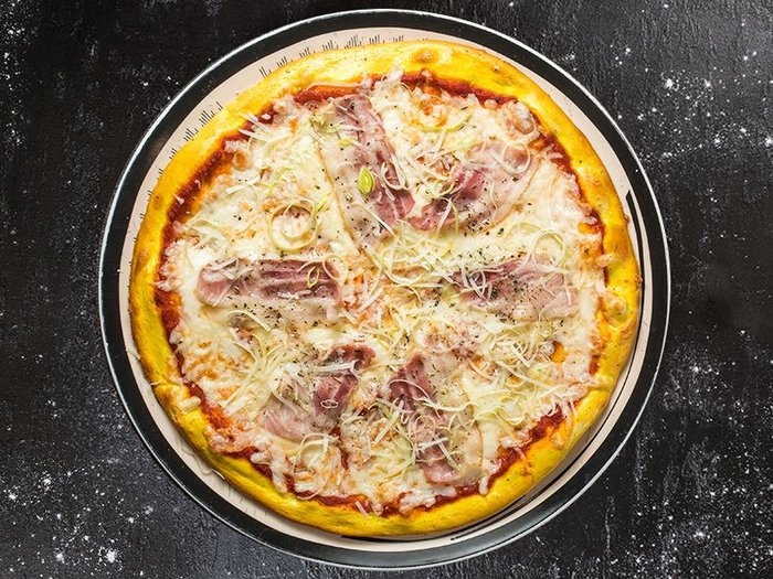 Пицца с беконом